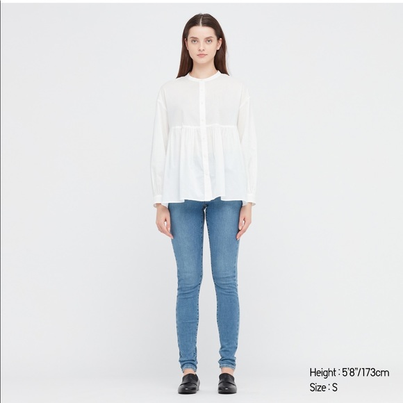 Uniqlo cotton long sleeves blouse - Picture 2 of 7